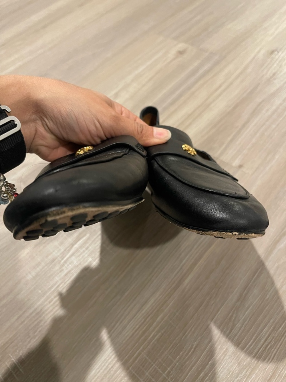 Tory burch Black Leather Slip-On Loafer for Women size 9.5 - Picture 8 of 13